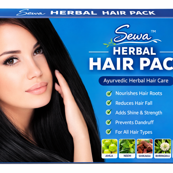 Sewa Herbal Hair Pack Ayurvedic Hair Treatment with Amla Neem Shikakai Bhringraj and Aloe Vera