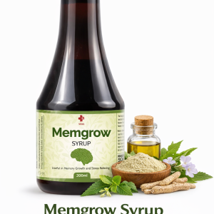 Memgrow Syrup Ayurvedic herbal syrup for memory growth and stress relief 200ml