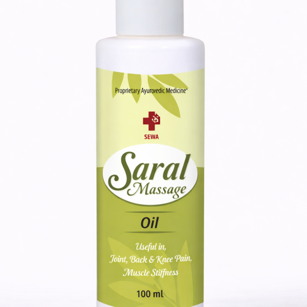 Saral Massage Oil Ayurvedic herbal oil for joint pain, back pain, knee pain and muscle stiffness