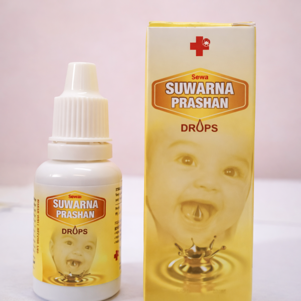 Sewa Suwarna Prashan Drops Ayurvedic immunity booster for kids with herbal ingredients