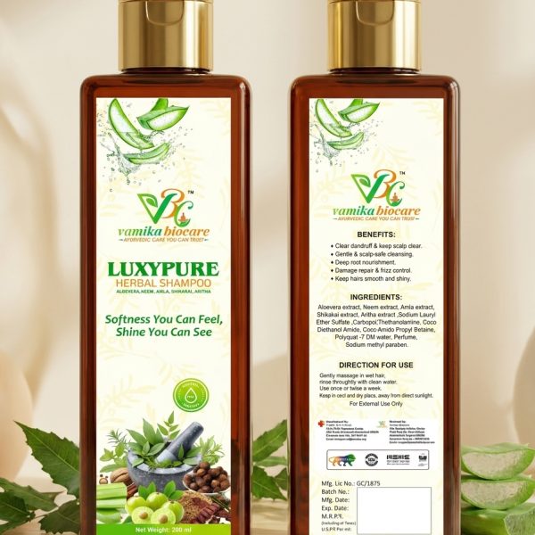 LuxyPure Herbal Shampoo 200ml